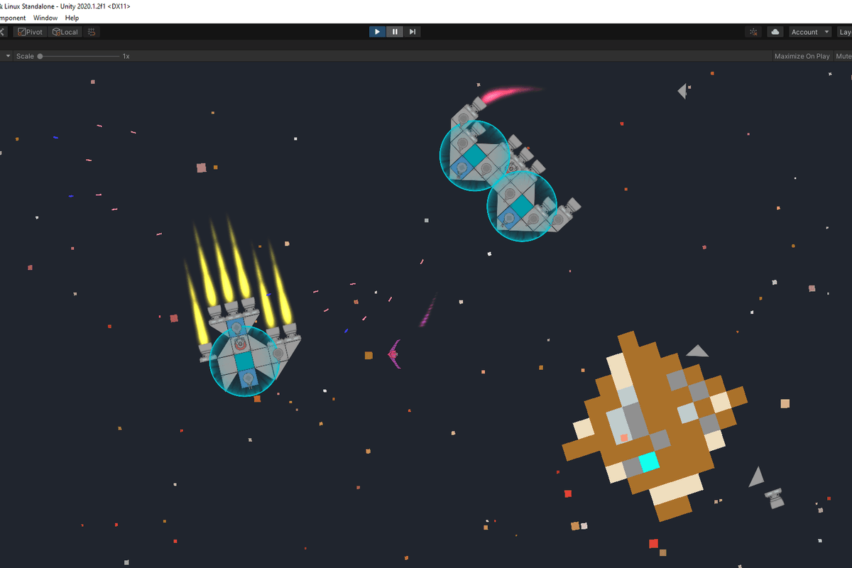 Spaceship video game